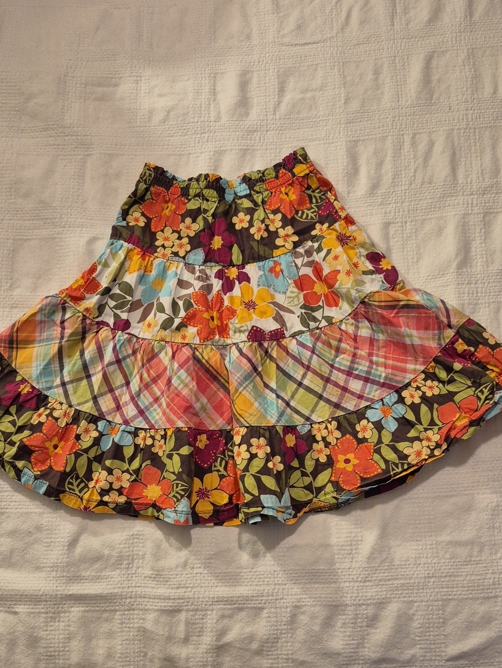 Gymboree girls size 4 Outlet 4 tiered elastic waisted skirt VGUC